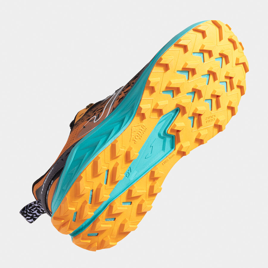 Zapatillas trail Tundra 25 hombre negro naranja