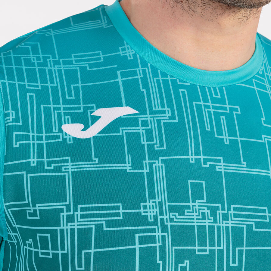 Camiseta manga corta hombre Elite VIII marino amarillo flúor