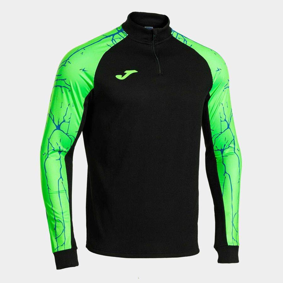 Sudadera hombre Elite IX negro verde flúor