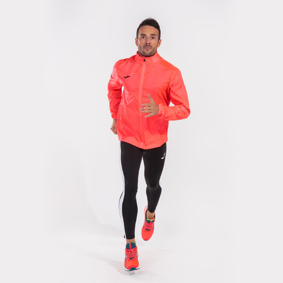 Cortavientos hombre Elite VII coral flúor