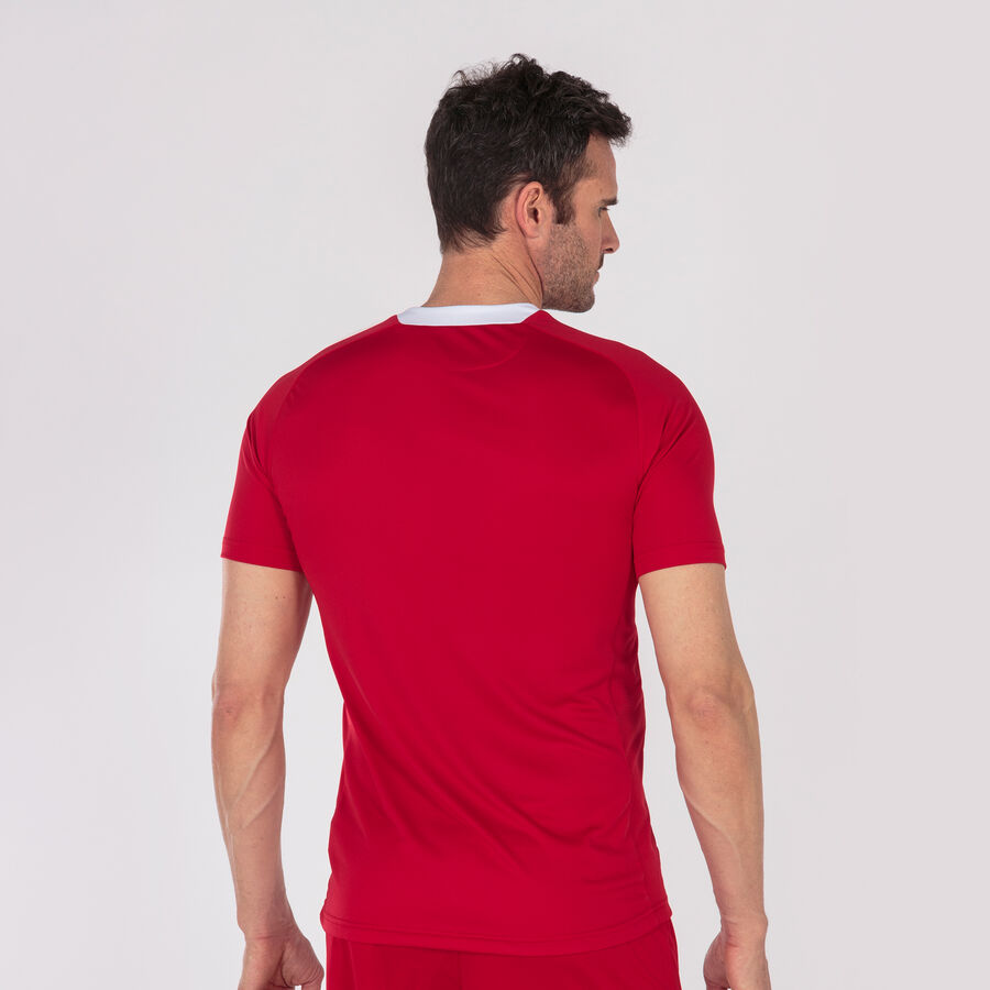 Camiseta manga corta hombre City marino rojo