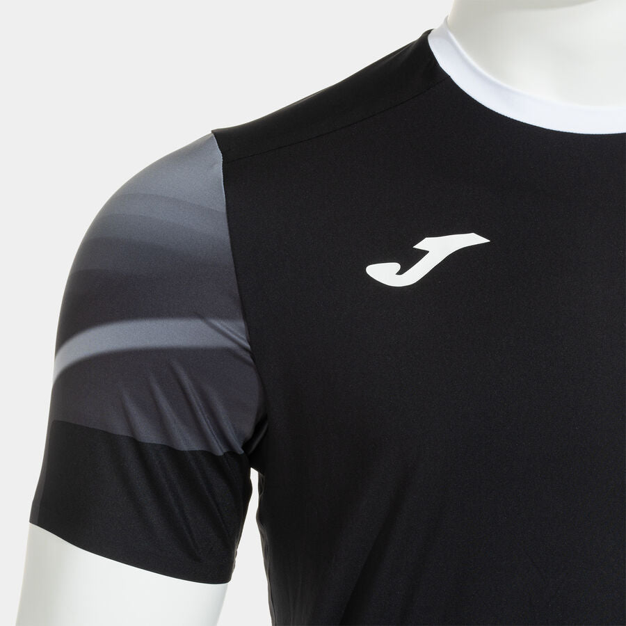 Camiseta manga corta hombre Elite XI negro amarillo flúor