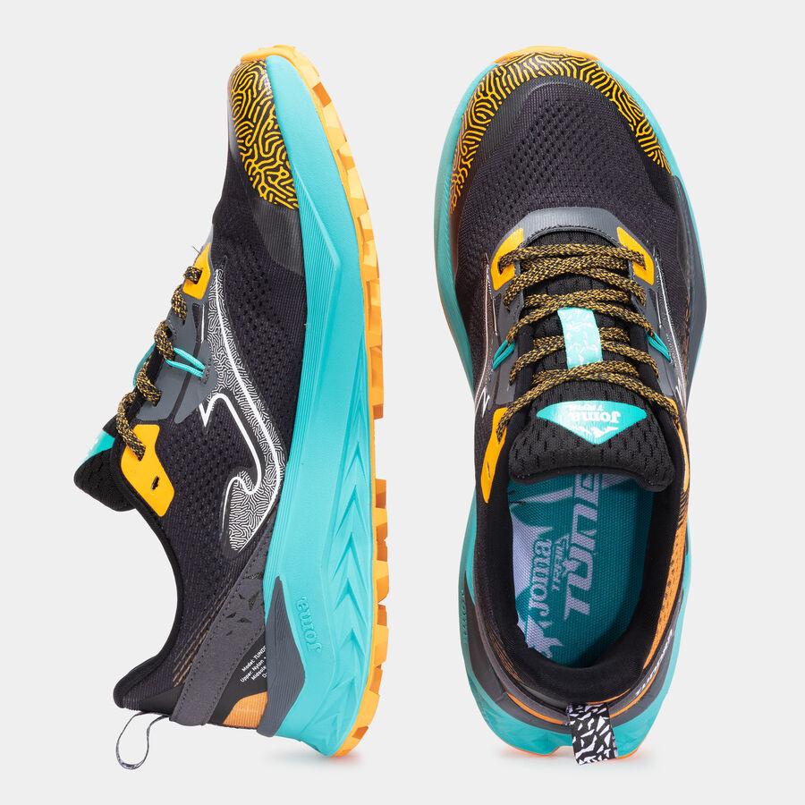 Zapatillas trail Tundra 25 hombre negro naranja
