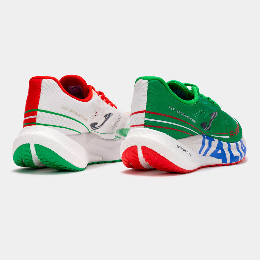 Zapatillas running R.2000 Italia 24 unisex verde rojo