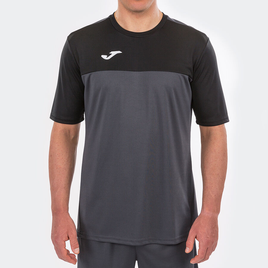 Camiseta manga corta hombre Winner naranja negro