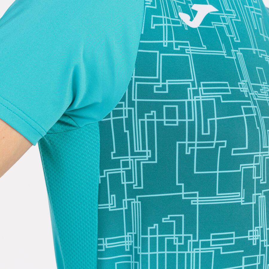 Camiseta manga corta hombre Elite VIII marino amarillo flúor