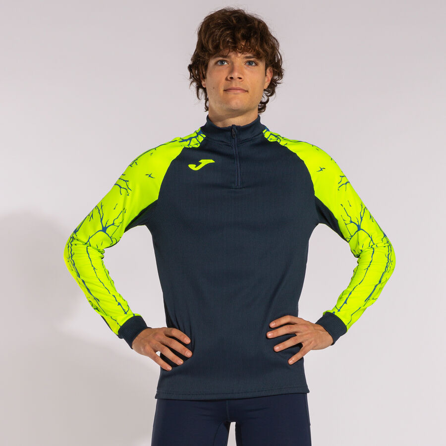 Sudadera hombre Elite IX negro verde flúor