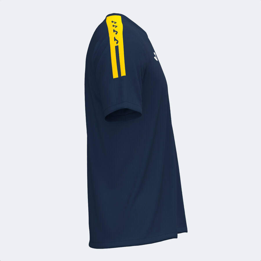 Camiseta manga corta hombre Olimpiada gris melange negro
