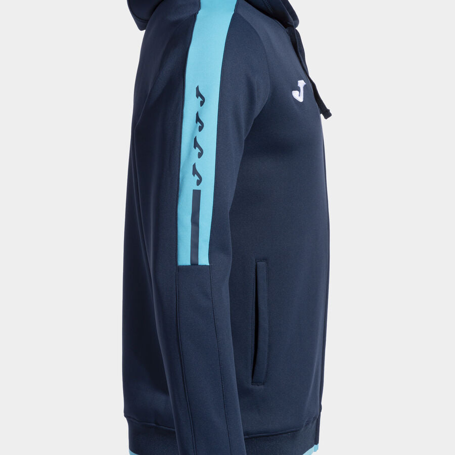 Chaqueta con capucha hombre Olimpiada gris melange negro