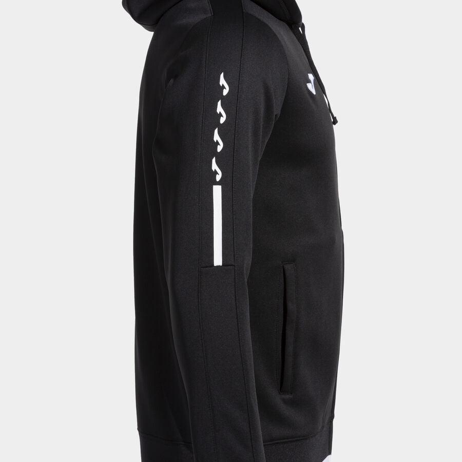 Chaqueta con capucha hombre Olimpiada gris melange negro