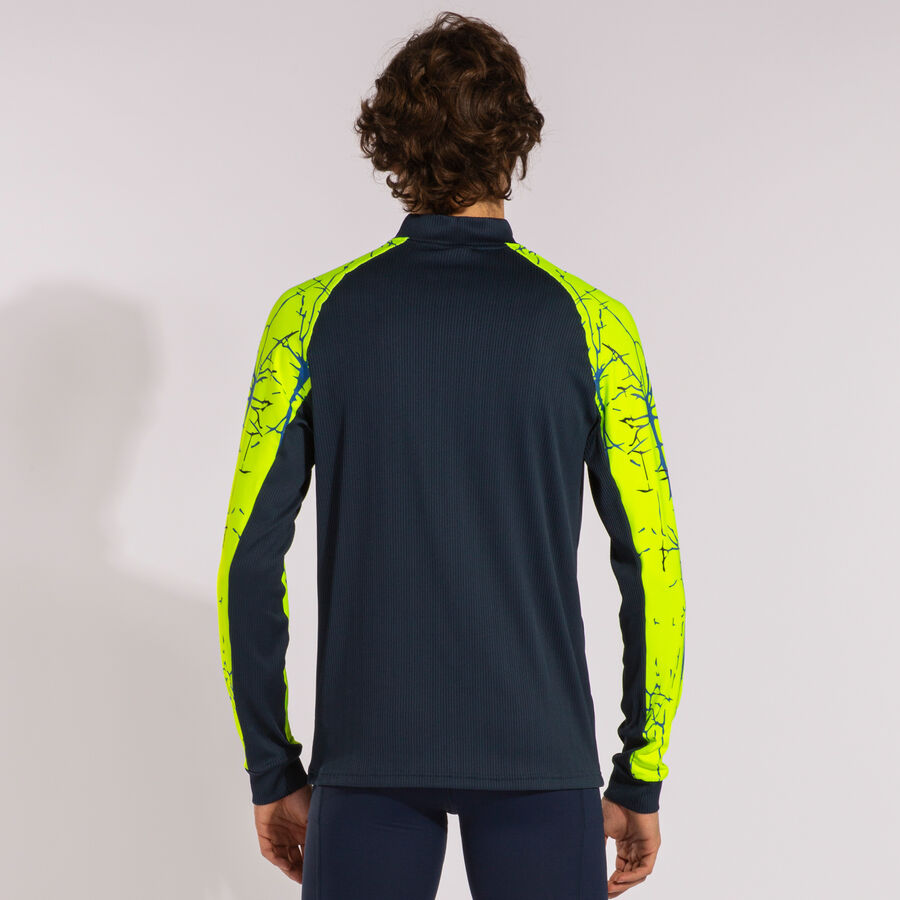 Sudadera hombre Elite IX negro verde flúor