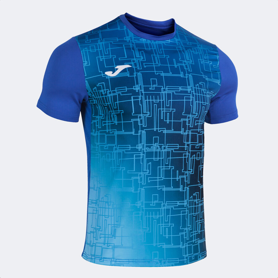 Camiseta manga corta hombre Elite VIII marino amarillo flúor