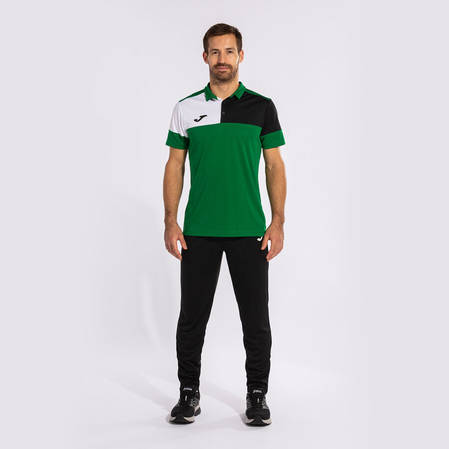 Polo manga corta hombre Crew V rojo marino