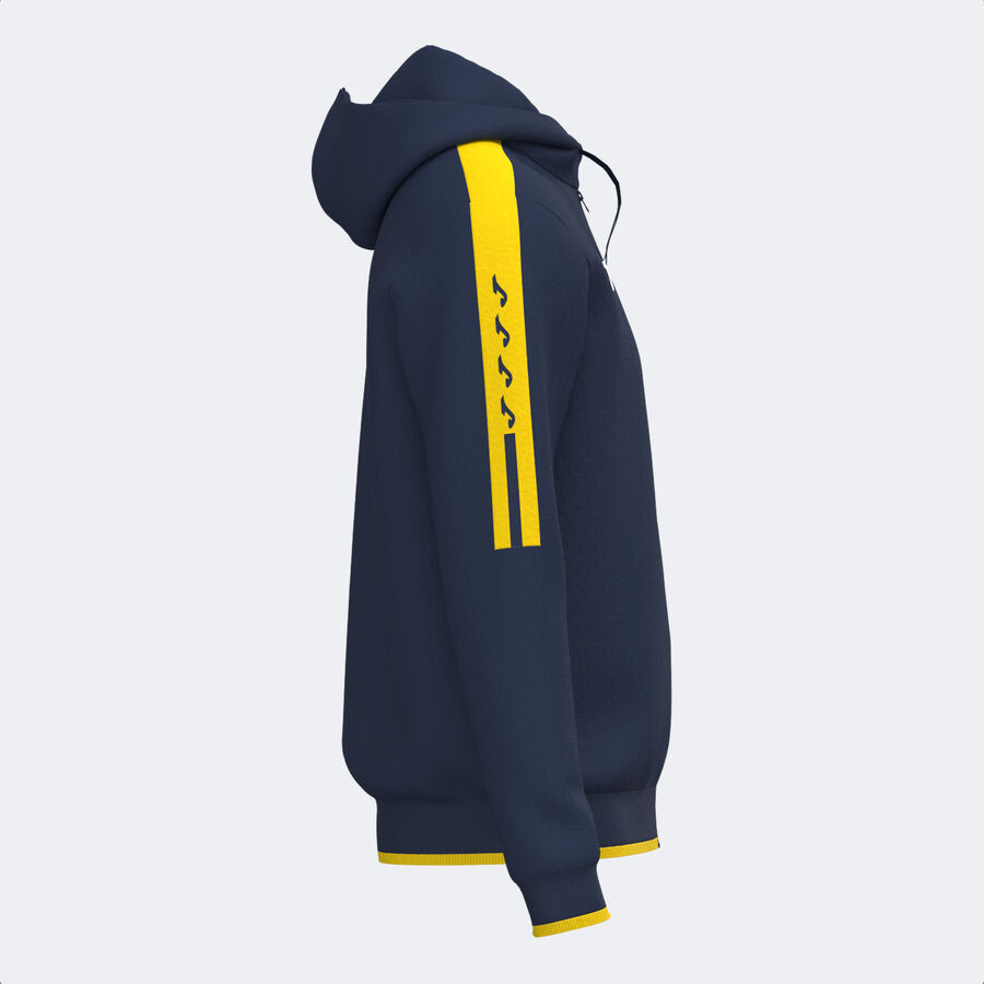 Chaqueta con capucha hombre Olimpiada gris melange negro