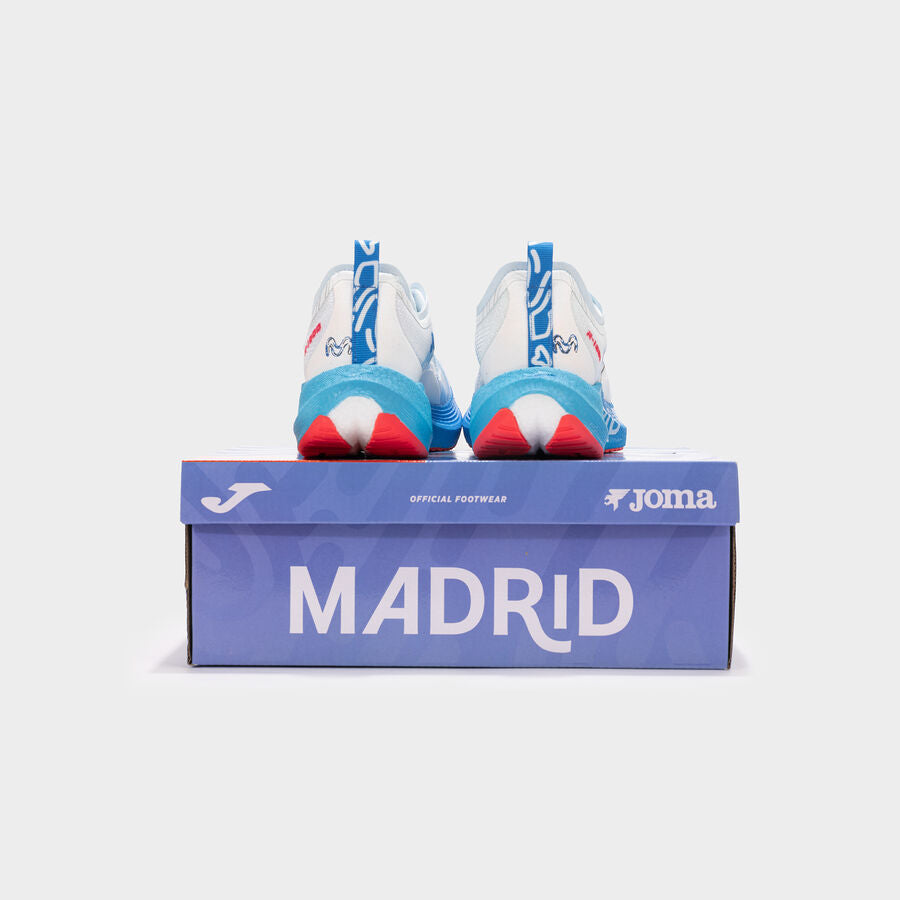 Zapatillas running R1000 25 Media Maratón Madrid unisex blanco
