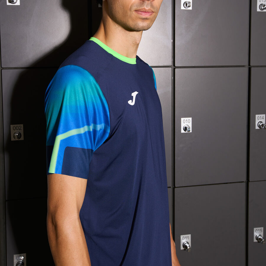 Camiseta manga corta hombre Elite XI negro amarillo flúor