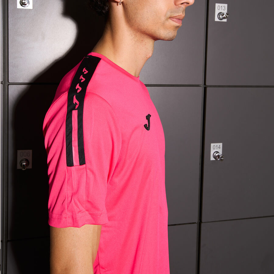 Camiseta manga corta hombre Olimpiada gris melange negro