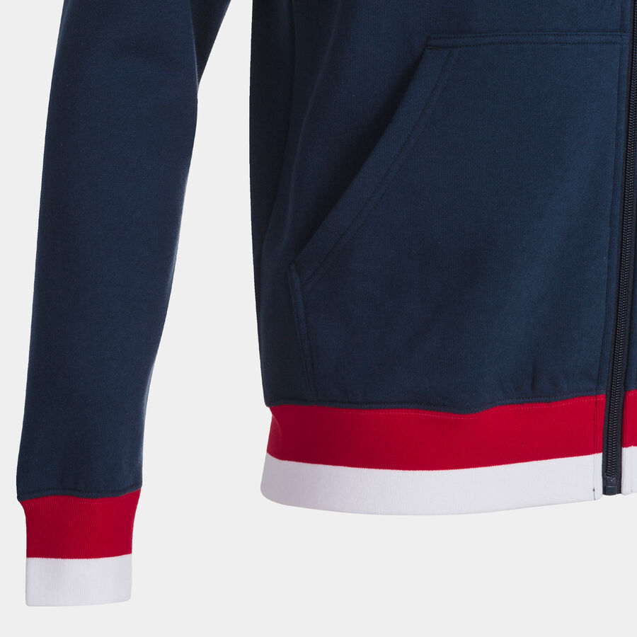 Chaqueta con capucha hombre Confort II marino rojo