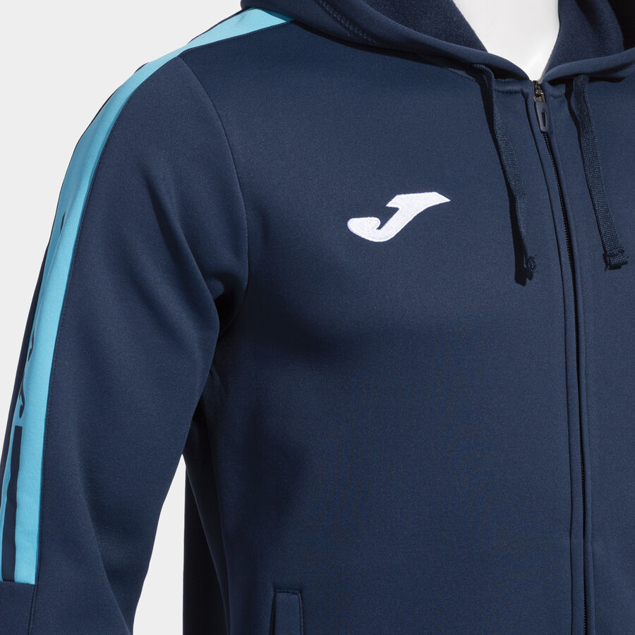 Chaqueta con capucha hombre Olimpiada gris melange negro