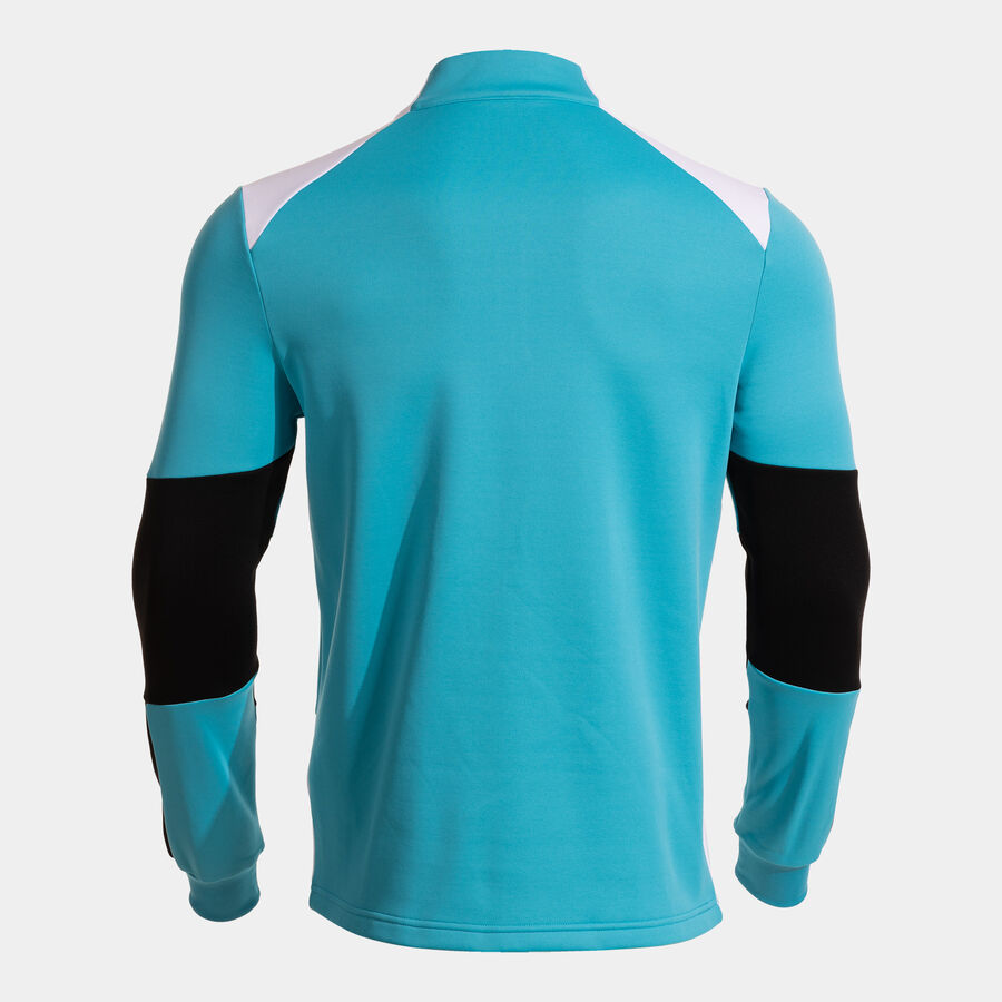 Sudadera hombre Danubio turquesa flúor negro