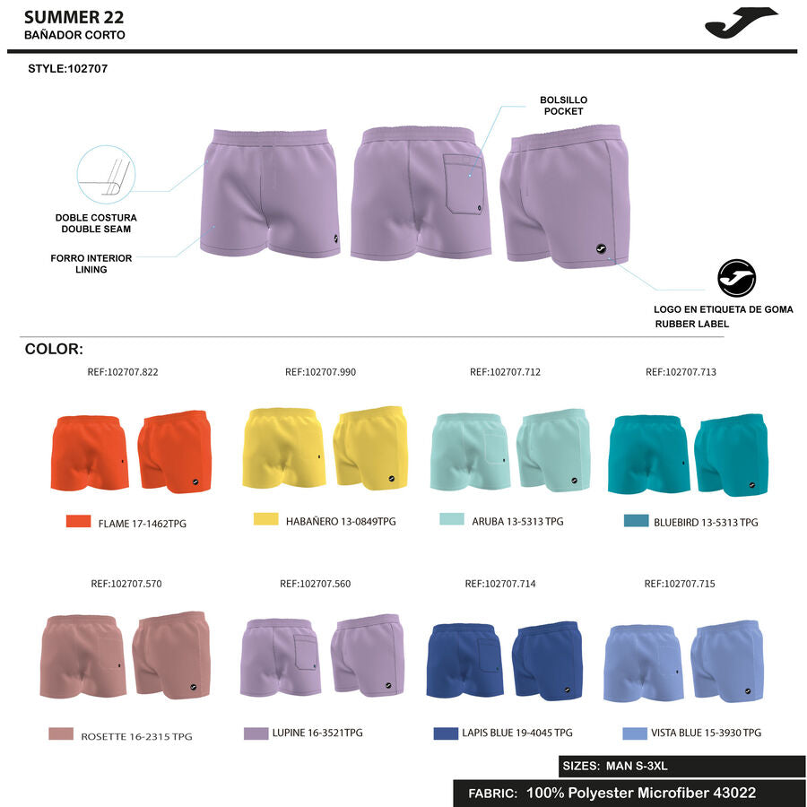 Bañador bermuda hombre Arnao azul