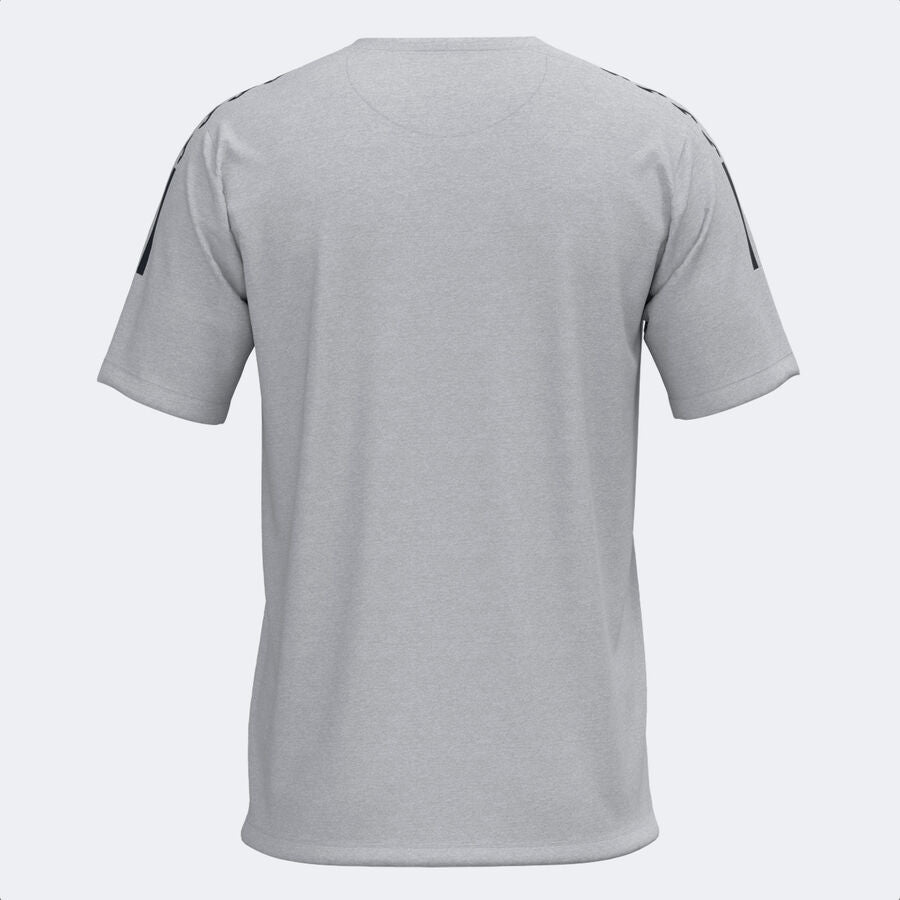 Camiseta manga corta hombre Olimpiada gris melange negro