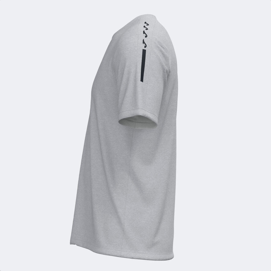 Camiseta manga corta hombre Olimpiada gris melange negro