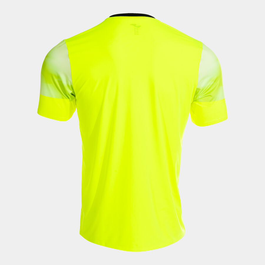 Camiseta manga corta hombre Elite XI negro amarillo flúor