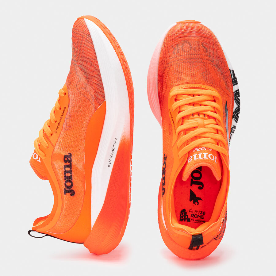 Zapatillas running R1000 25 Maratón De Roma unisex naranja