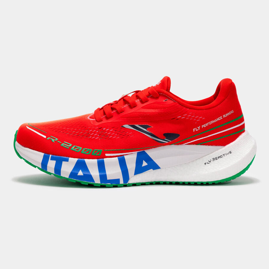 Zapatillas running R.2000 Italia 24 unisex verde rojo