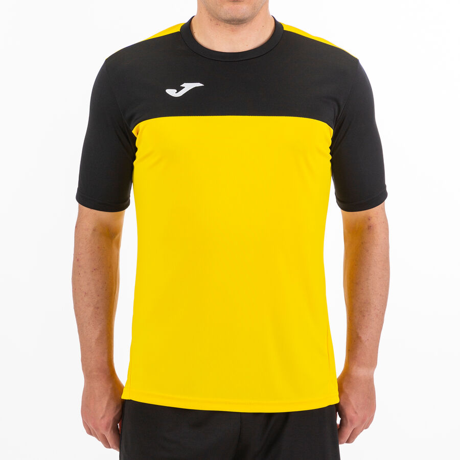 Camiseta manga corta hombre Winner naranja negro
