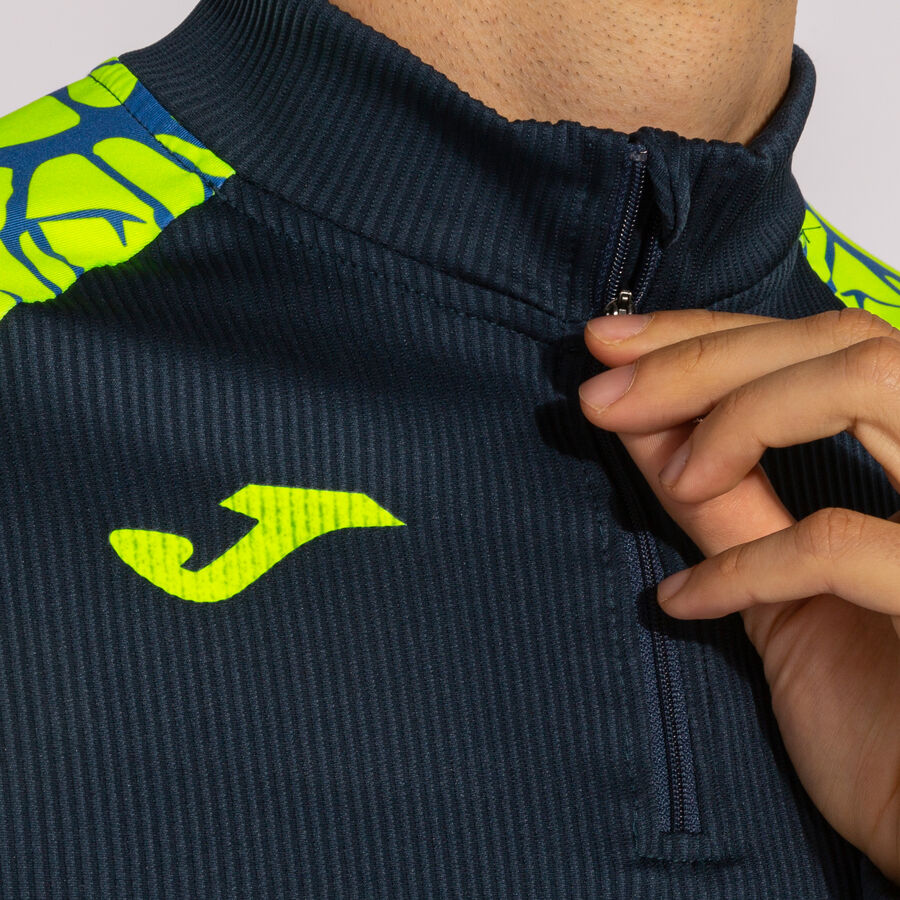 Sudadera hombre Elite IX negro verde flúor