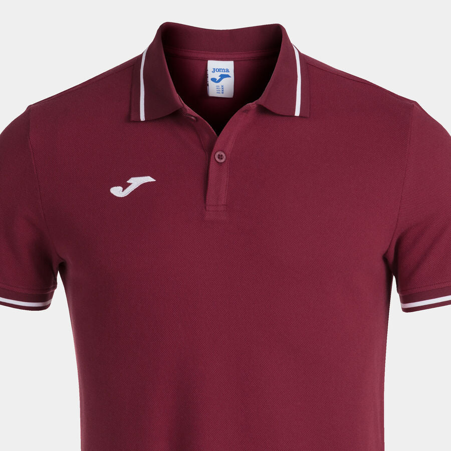 Polo manga corta hombre Confort II burdeos
