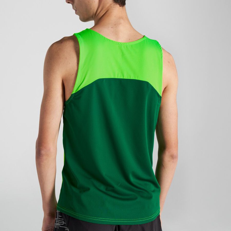 Camiseta tirantes hombre R-Winner rosa flúor