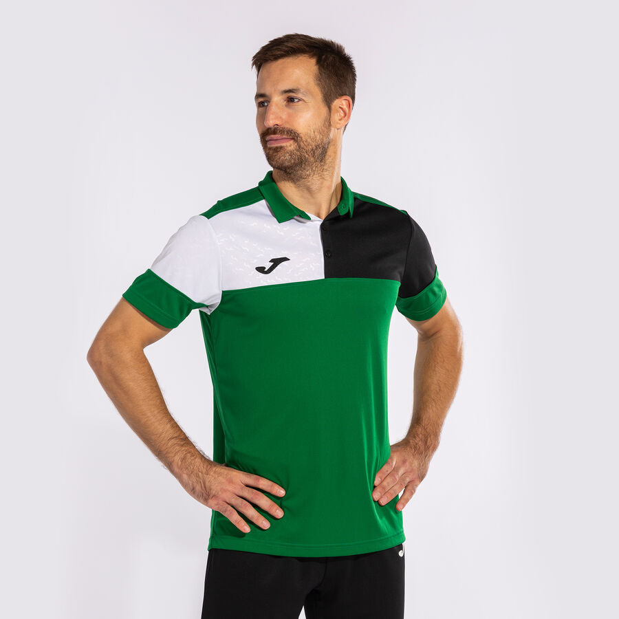 Polo manga corta hombre Crew V rojo marino