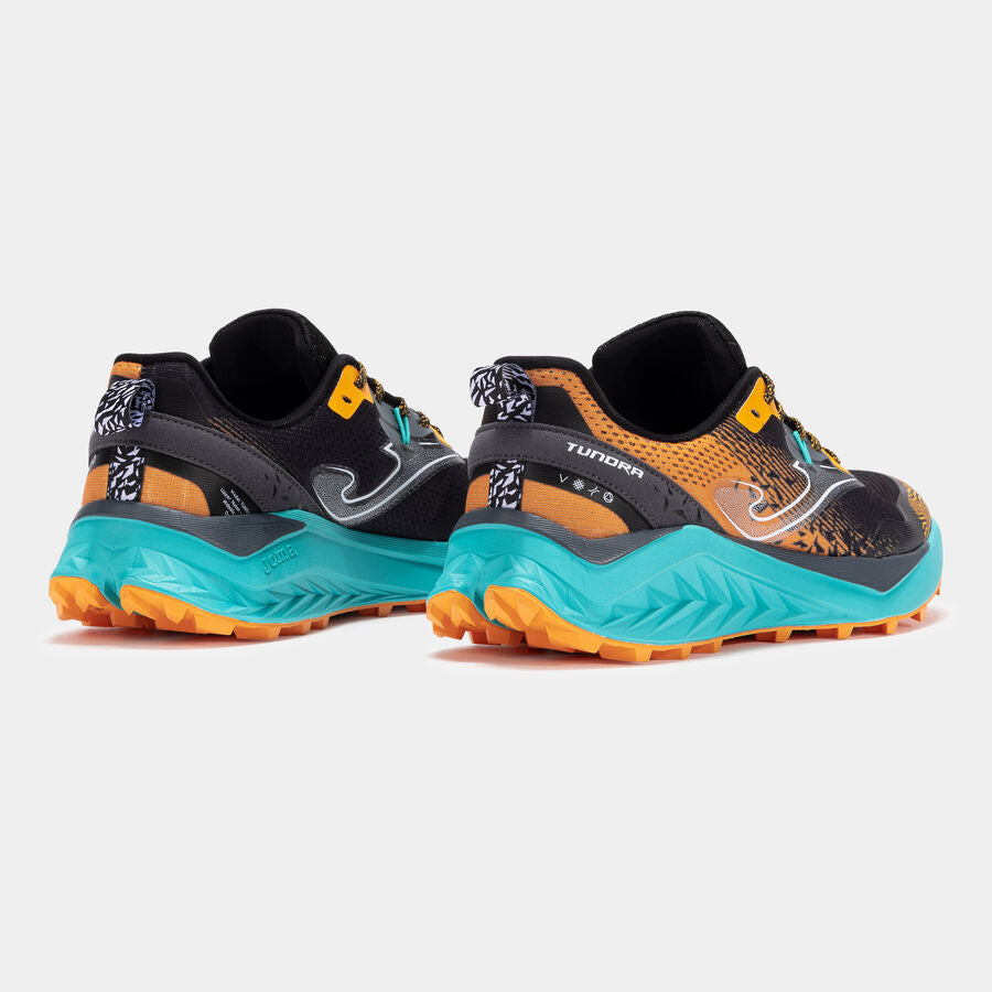 Zapatillas trail Tundra 25 hombre negro naranja