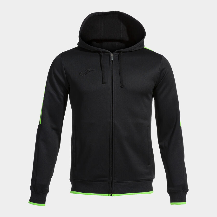 Chaqueta con capucha hombre Olimpiada gris melange negro