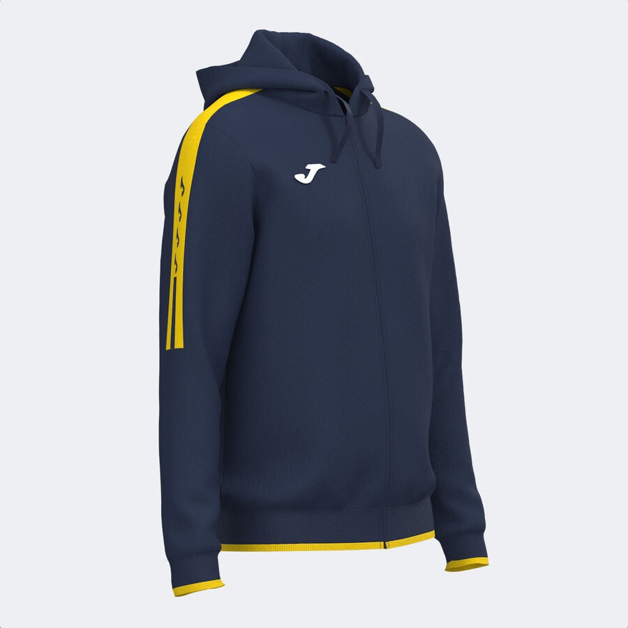 Chaqueta con capucha hombre Olimpiada gris melange negro