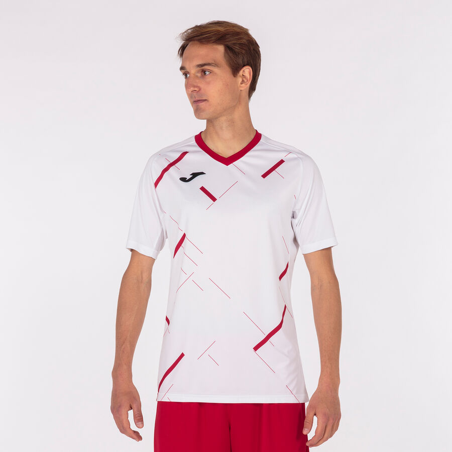 Camiseta manga corta hombre Tiger III rojo amarillo flúor