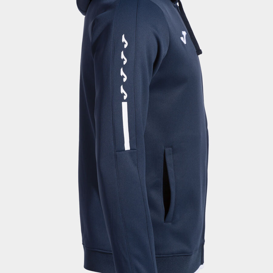 Chaqueta con capucha hombre Olimpiada gris melange negro