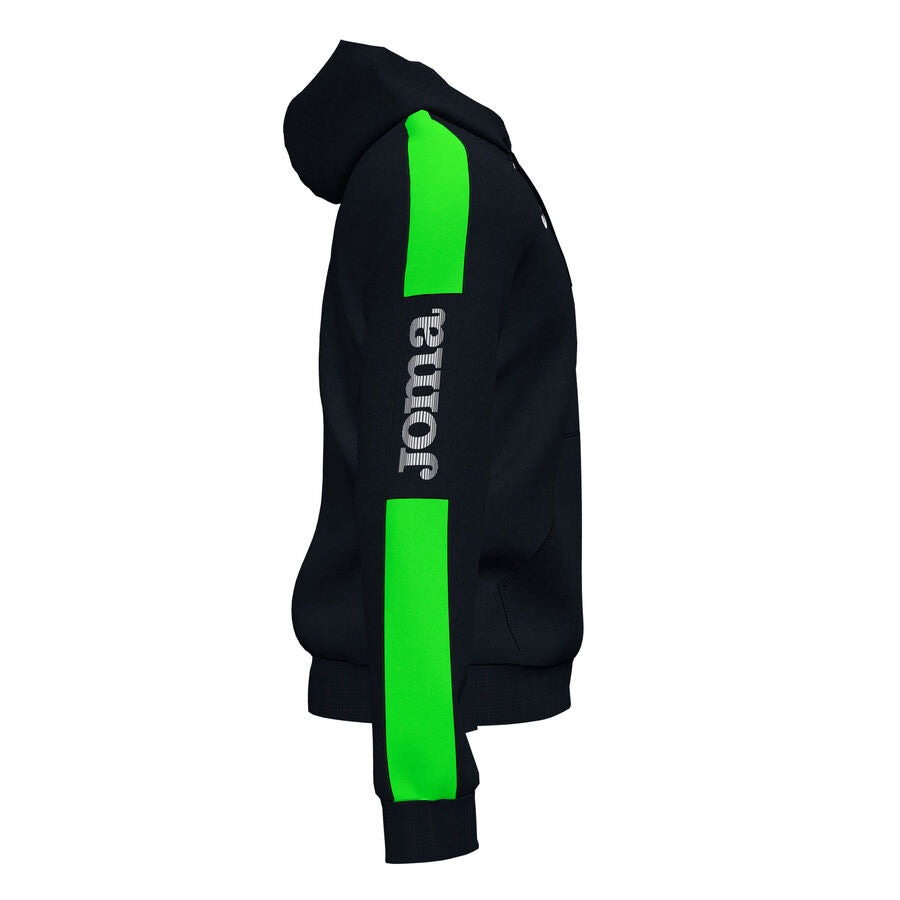 Sudadera con capucha hombre Championship IV negro verde flúor