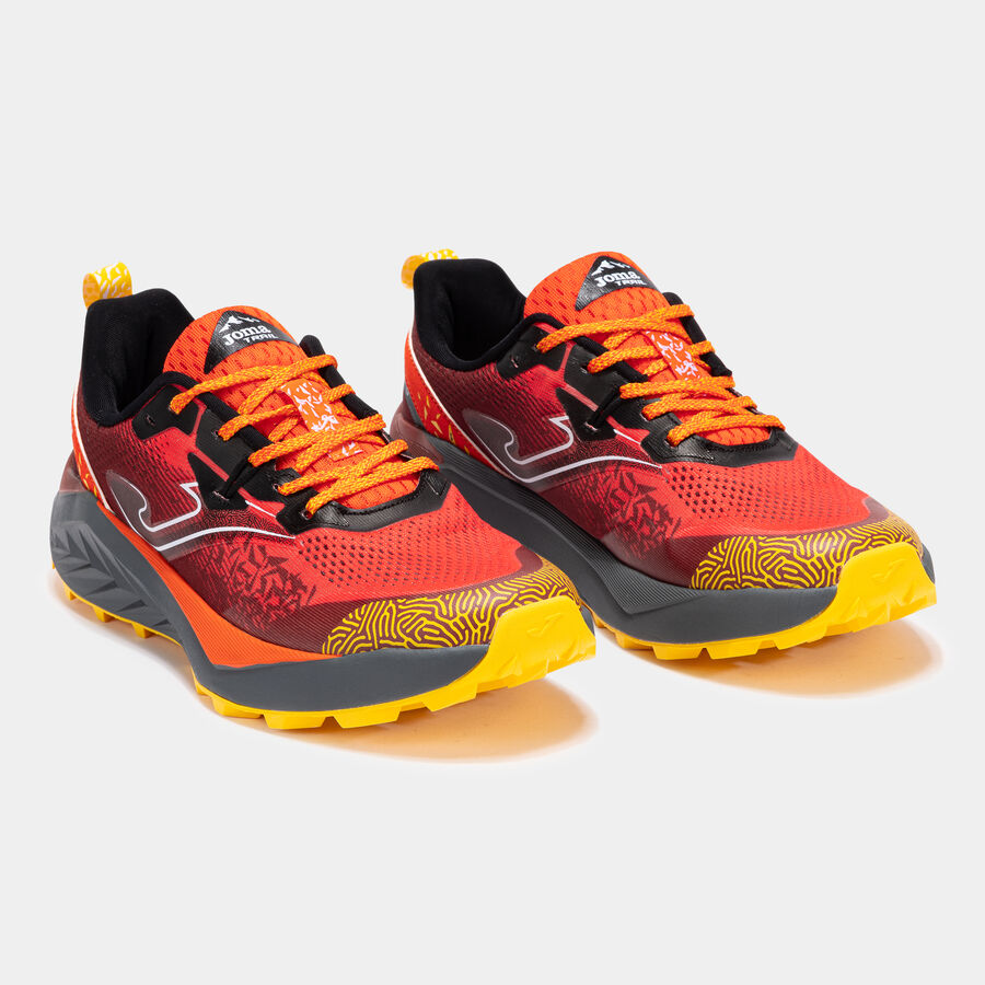 Zapatillas trail Tundra 25 hombre negro naranja