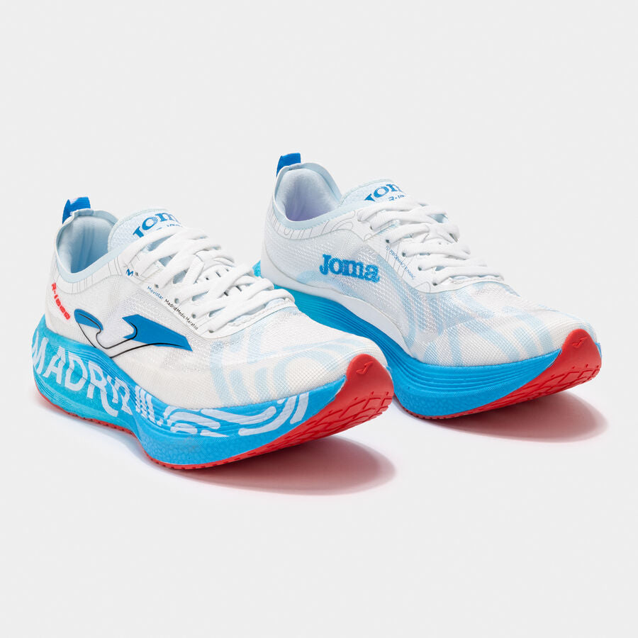 Zapatillas running R1000 25 Media Maratón Madrid unisex blanco