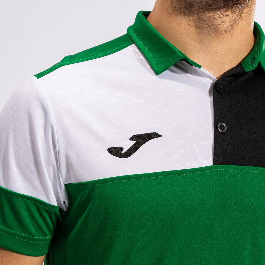 Polo manga corta hombre Crew V rojo marino