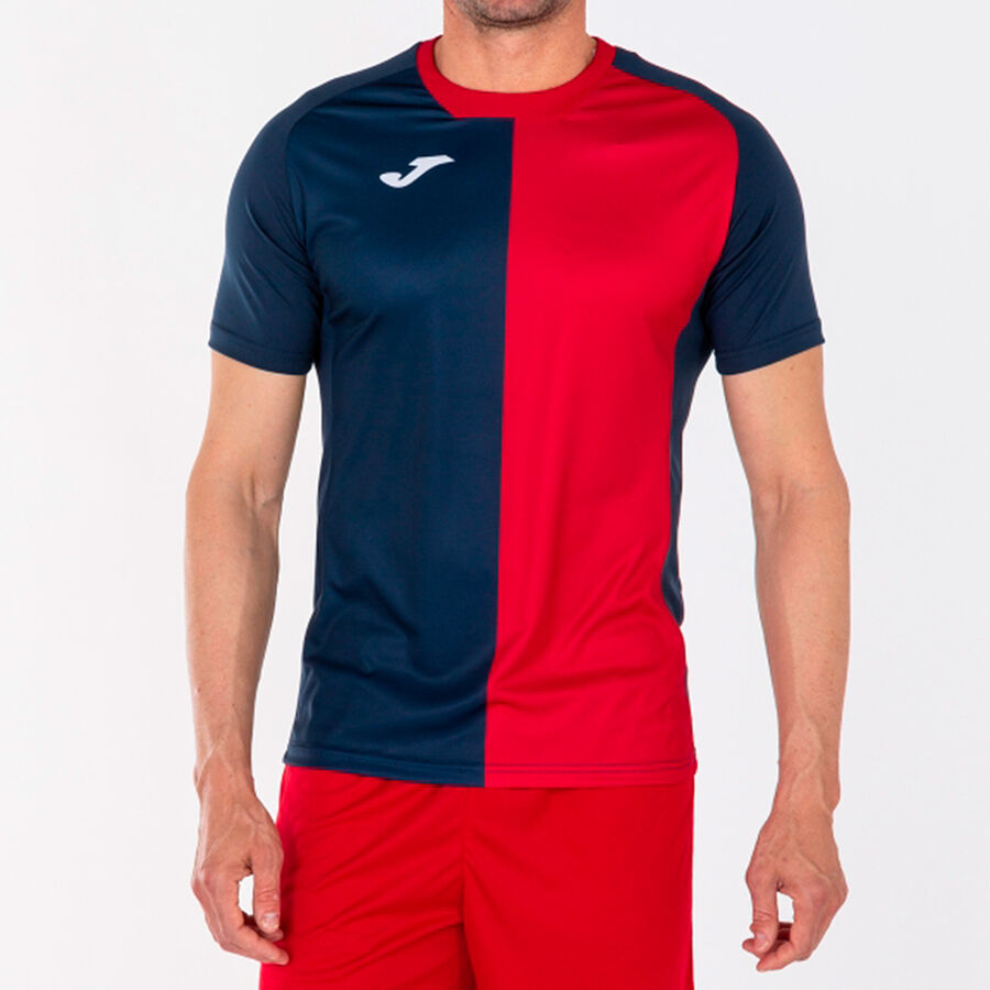 Camiseta manga corta hombre City marino rojo