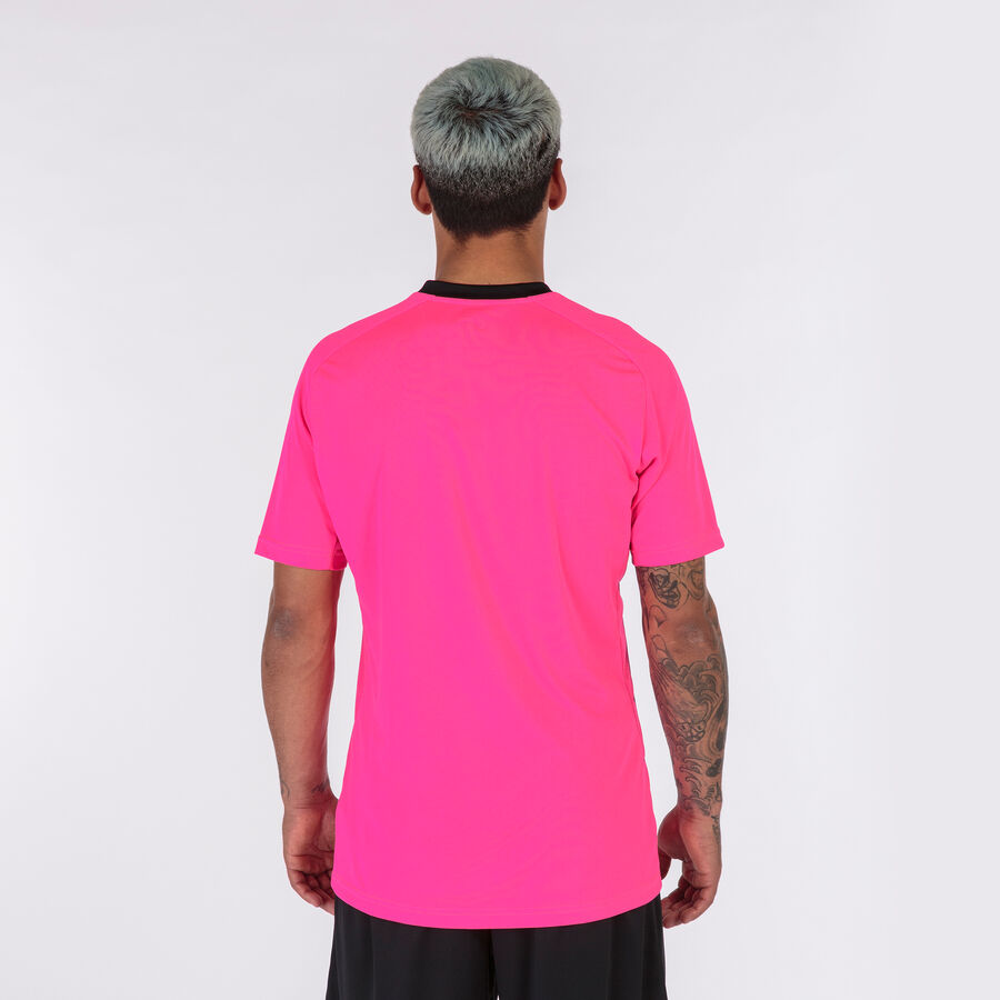 Camiseta manga corta hombre Tiger III rojo amarillo flúor