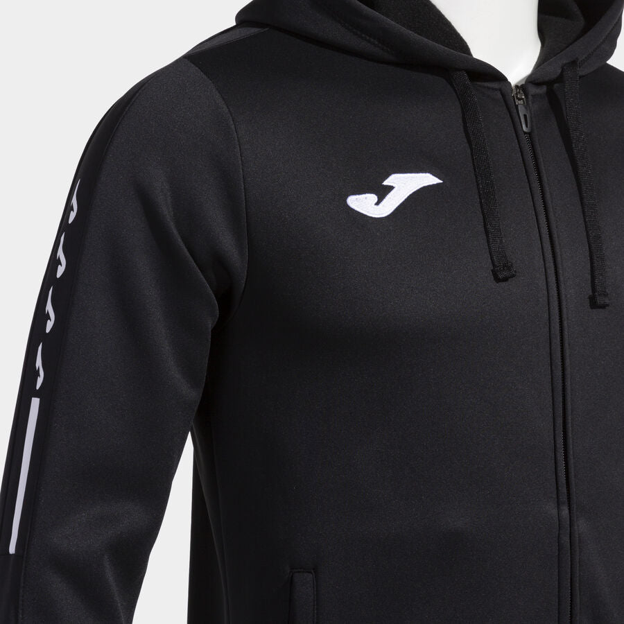 Chaqueta con capucha hombre Olimpiada gris melange negro