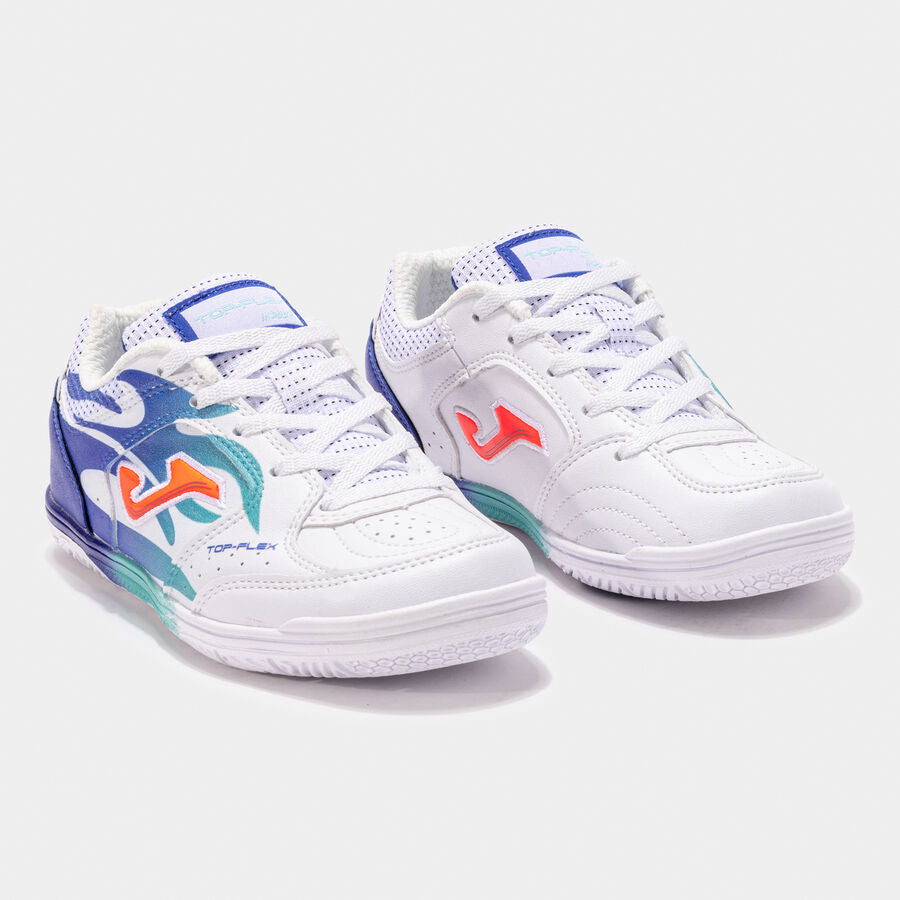 Zapatillas fútbol sala Top Flex Jr 25 indoor junior blanco royal