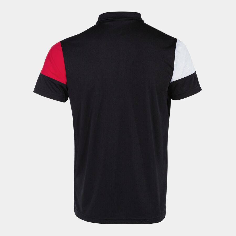 Polo manga corta hombre Crew V rojo marino