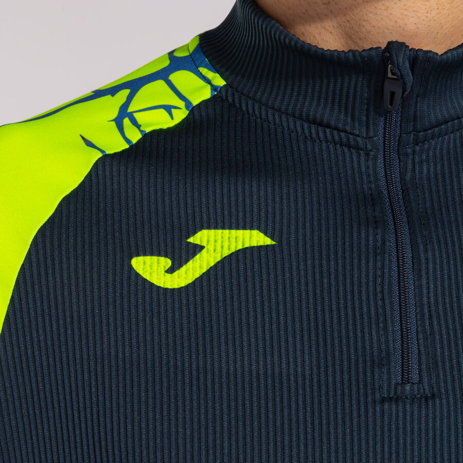 Sudadera hombre Elite IX negro verde flúor